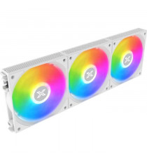 XIGMATEK - Starlink Arctic (Blanc) (Pack de 3) - Ventilateurs 3x120mm A-RGB pour boitier PC