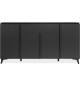 Buffet Bertrix 51A - Décor ardoise/anthracite - 4 portes et étageres - 1 tiroir central