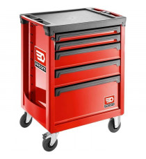 Servante ROLL - FACOM - ROLL.5M3APB - 5 tiroirs - 3 modules par tiroir - Rouge
