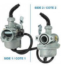 CARBURATEUR QUAD TNT TYPE PZ19 (QUAD SPIDER / KEROX / LEM 50-110cc) Ø19mm