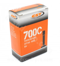 CHAMBRE A AIR VELO 700 x 35 A 42 CST SHRADER VS 155G VTC