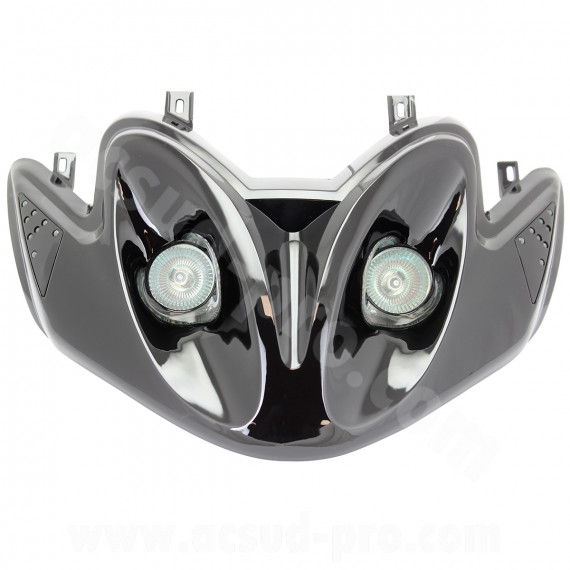DOUBLE OPTIQUE TNT AVEC CLIGNOTANT LEDS ADAPT. MBK MACH G / YAMAHA JOG R  NOIR *