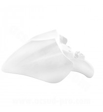 GARDE BOUE AVANT ADAPT. MBK 50 OVETTO 2008-2010 /  YAMAHA 50 NEOS 2008-2010  BLANC