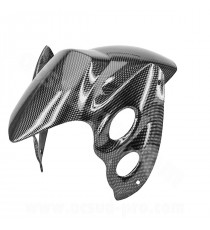 GARDE BOUE AVANT ADAPT. MBK BOOSTER ROCKET / YAMAHA BWS ROCKET IMITATION CARBONE