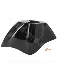 GARDE BOUE AVANT ADAPT. PIAGGIO ZIP 50 2T AC-4T NOIR METAL