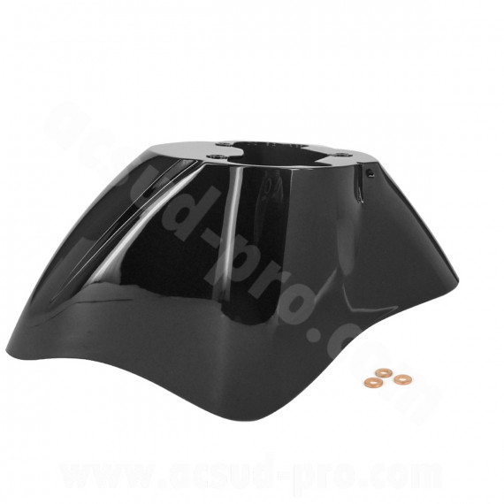 GARDE BOUE AVANT ADAPT. PIAGGIO ZIP 50 2T AC-4T NOIR METAL