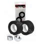 GUIDOLINE COTON TRESSOREX 85 NOIR (X2) EMBOUTS CHROMES VELOX/PERF (PACKAGE)