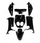 KIT CARROSSERIE ADAPT. MBK 50 OVETTO 2008-2010 /  YAMAHA 50 NEOS 2008-2010  NOIR BRILLANT (7 PIECES)