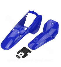 KIT CARROSSERIE ADAPT. YAMAHA PW 80 BLEU (2 PIECES)