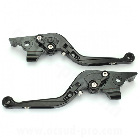 LEVIER MAXISCOOTER ALU CNC RB MAX ADAPT. YAMAHA TMAX 530 NOIR (LA PAIRE)