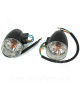 PAIRE DE CLIGNOTANT ARRIERE ADAPT. SYM ORBIT 2 50 -125cc 2T ET 4T 2010-2014 NOIR  (OEM : 33600-ABA-0000 / 33650-ABA-0000)*