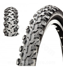 PNEU VELO 26 x 1.95 CST KNOBBLY TRACTION BANDE ANTI-CREVAISON 5MM NOIR TRINGLE RIGIDE TR (53-559)