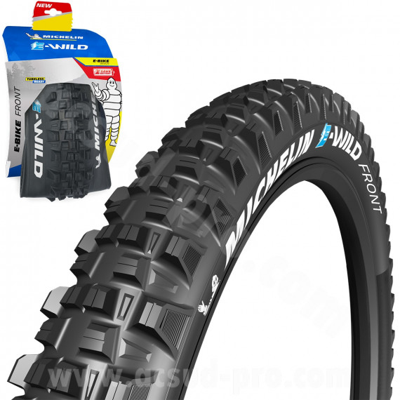 PNEU VELO 29 x 2.60 MICHELIN E-WILD FRONT GUM-x TRINGLE SOUPLE TS (66-622)