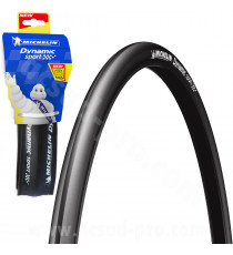 PNEU VELO 700 x 23 MICHELIN DYNAMIC SPORT NOIR 3x30TPI 225G TRINGLE SOUPLE TS (23-622)