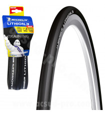 PNEU VELO 700 x 25C MICHELIN LITHION 3 BLACK TRINGLE SOUPLE TS (25-622)