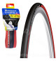 PNEU VELO 700 x 25 MICHELIN LITHION 3 ROUGE 3x60TPI 255G TRINGLE SOUPLE TS (25-622)