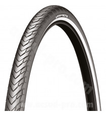 PNEU VELO 700 x 28 MICHELIN PROTEK 1mm BANDES REFLECHISSANTES E-BIKE READY TRINGLE RIGIDE TR (28-622)