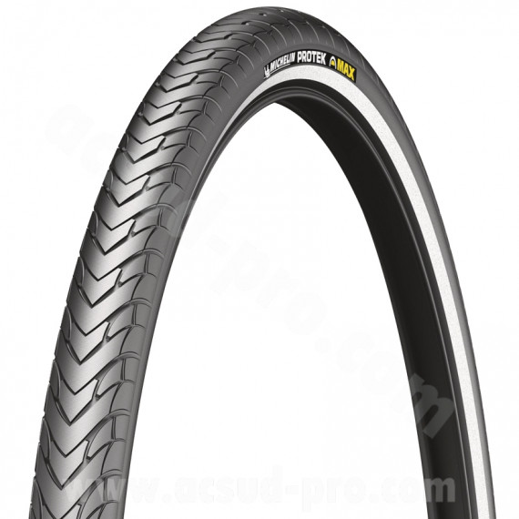 PNEU VELO 700 x 38 (29 x 1.50) MICHELIN PROTEK MAx 5mm BANDES REFLECHISSANTES E-BIKE READY TRINGLE RIGIDE TR (40-622)