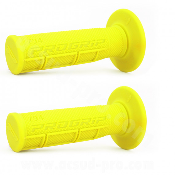 REVETEMENT POIGNEE PROGRIP 794 JAUNE FLUO CLOSED END 115mm (CROSS/MX)  (LA PAIRE)