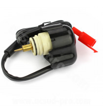 STARTER ELECTRIQUE MAXISCOOTER TNT ADAPT. PIAGGIO 125 / VESPA LX / SPRINT / PRIMAVERA (OEM : CM142913) pour carbu Mikuni VM