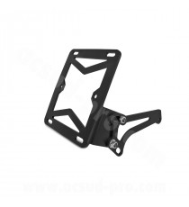 SUPPORT LATERAL PLAQUE IMMATRICULATION ADAPT. PIAGGIO TYPHOON / LUDIX NOIR MAT
