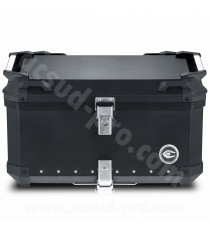 TOP CASE MOTO COOCASE X3 ALUMINIUM SERIES 60 LITRES NOIR (LIVRE AVEC PLATINE)