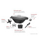 MOULINEX Clickchef Robot cuiseur multifonction compact, Panier vapeur, 5 programmes, 32 fonctions Balance intégrée Noir HF456810