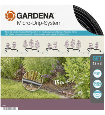 GARDENA Kit complet arrosage goutte-a-goutte taille S Micro-Drip  Arrosage ligne 100m max  Systeme auto-nettoyant - (13010-20)