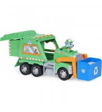 PAT PATROUILLE - CAMION DE RECYCLAGE DE ROCKY REUSE IT Paw Patrol - 6060259 - Figurine Rocky incluse - jeu enfant