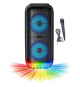 Enceinte Karaoké lumineuse - INOVALLEY - KA22-BTH - Bluetooth V5.0 - 49 cm - 500 W - Noir