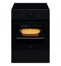 Cuisiniere multifonction a induction - Pyrolyse - ELECTROLUX - LKI648944K - 3 foyers - 7200 W - 60 x 60 cm - Noir