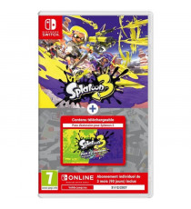 Splatoon 3 + Pass d'Extension (Code) + 3 mois d'abonnement au Nintendo Switch Online (Code)  Jeu Nintendo Switch