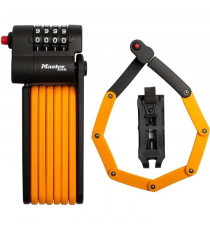 Antivol Vélo a Code - MASTER LOCK - 8336EURDPRO - Acier Trempé, Combinaison Programmable, Support Inclus