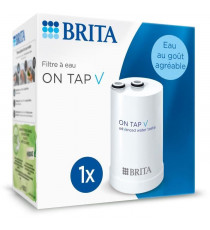 Pack 1 Filtre a eau - BRITA - ON TAP V - 600 L d'eau filtrée / 4 mois - Compatible systeme de filtration sur robinet ON TAP V