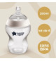 TOMMEE TIPPEE - Lot de 6 biberons Closer to Nature - 260ml - Multicolore
