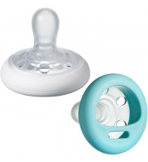 TOMMEE TIPPEE Sucette Closer to Nature Forme Naturelle, x2 6-18 Mois