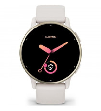 Montre GPS connectée - GARMIN - Vivoactive 5 - WiFi - 30,4 mm (1,2) - Creme Doré avec bracelet Beige