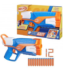 NERF blaster Agility N Series, 12 fléchettes Nerf N1 uniquement pour les blasters Nerf N Series, barillet 6 fléchettes, jeux …