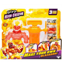 Figurine Hero Creator Blazagon 11cm - HERoeS OF GOO JIT ZU - Kit de création de texture personnalisée