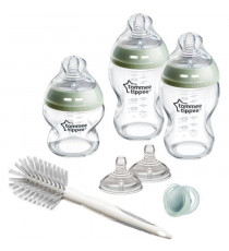 Coffret biberons - TOMMEE TIPPEE - NATURAL START - En verre - Biberons anti-colique 150 ml / 250 ml - Tétines a débit moyen