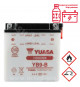 BATTERIE YUASA YB9-B 12V-95Ah  PIAGGIO 50-125 FLY LIBERTY TYPHOON VESPA LX/GILERA 50-125 RUNNER/APRILIA 50 SR H2O