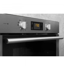 Four encastrable pyrolyse chaleur pulsée - HOTPOINT FA4S841PIX - Inox - Porte froide plein verre - 71L - 59,5x59,5x55,1cm