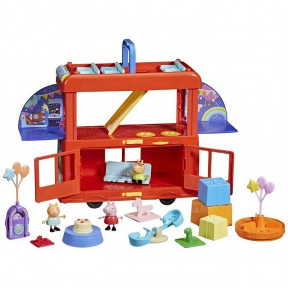 Peppa Pig, coffret Bus en fete 2 en 1
