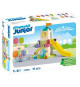 PLAYMOBIL Junior 71703 Aire de jeux avec toboggan géant Comprend cinq personnages, un toboggan et des accessoires - Des 1 an