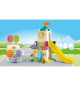 PLAYMOBIL Junior 71703 Aire de jeux avec toboggan géant Comprend cinq personnages, un toboggan et des accessoires - Des 1 an