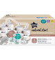 Coffret biberons - TOMMEE TIPPEE - NATURAL START - 4x biberons 150 ml / 260 ml - Anti-colique - 2x tétines - Nouveau-né