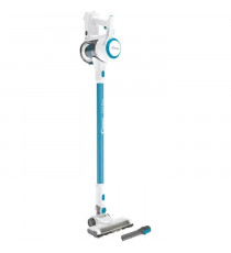 CANDY Viva CVIVA02E - Aspirateur Balai sans fil multifonction - 22  V - Autonomie 30 min - Bleu / Blanc