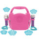 LEXIBOOK - Enceinte Bluetooth Licorne - Effets Lumineux, Micros et Batterie Rechargeable
