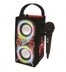 THE VOICE - Enceinte Tendance Bluetooth - Portable avec micro et effets lumineux