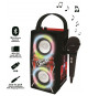THE VOICE - Enceinte Tendance Bluetooth - Portable avec micro et effets lumineux